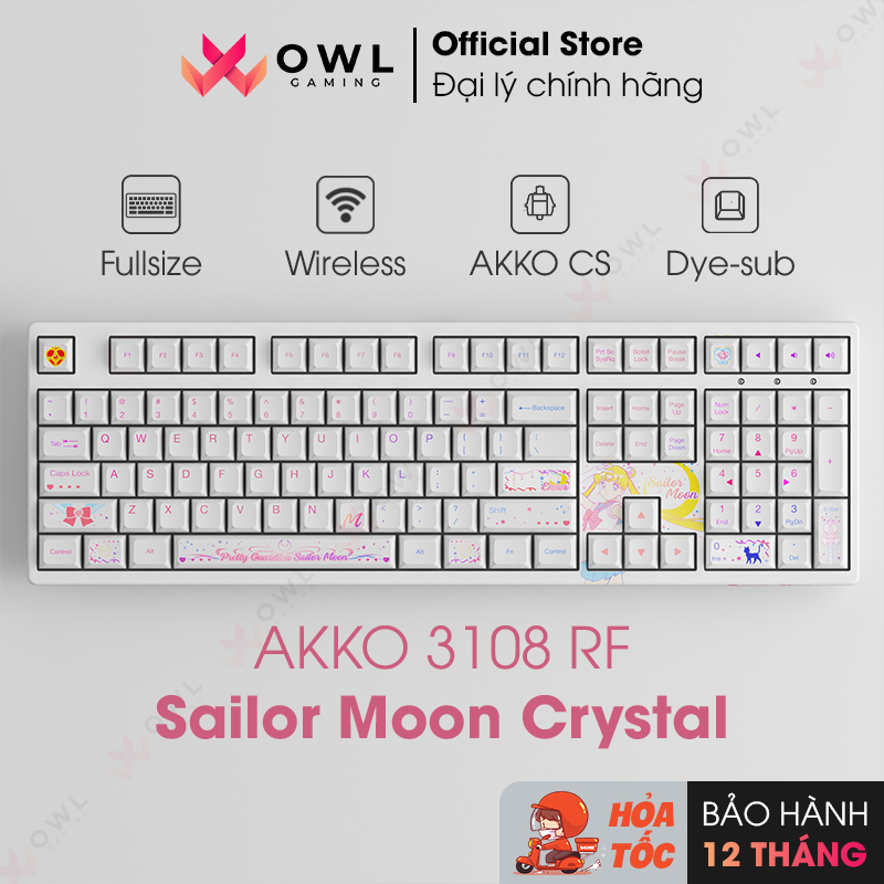 Bàn phím cơ AKKO 3108 RF Sailor Moon Crystal