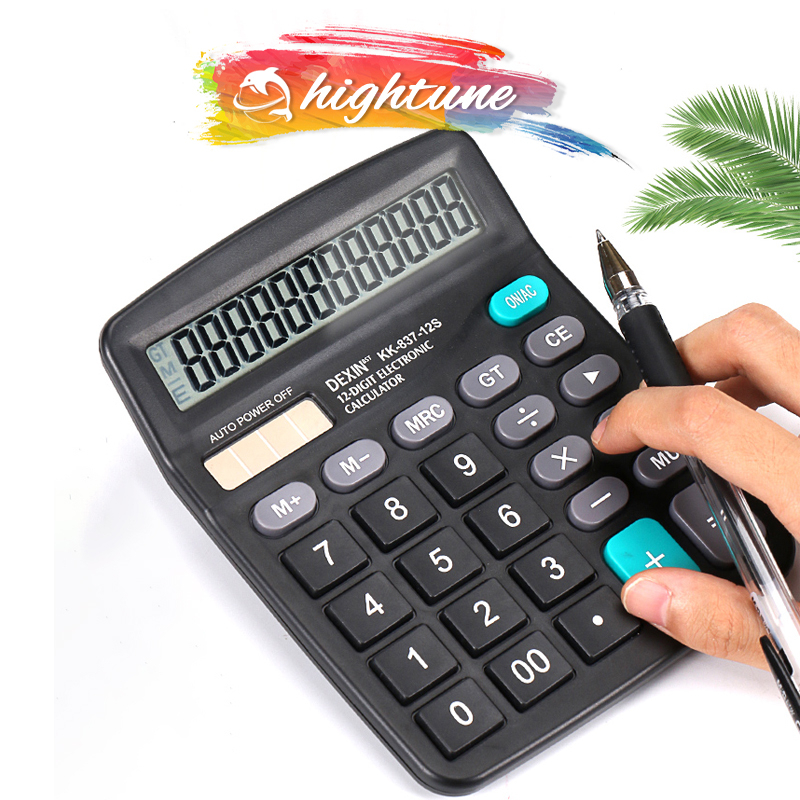Máy tính cầm tay có 3 dòng sử dụng pin và năng lượng mặt trời, màn hình LCD dễ dàng sử dụng cho mọi lứa tuổi