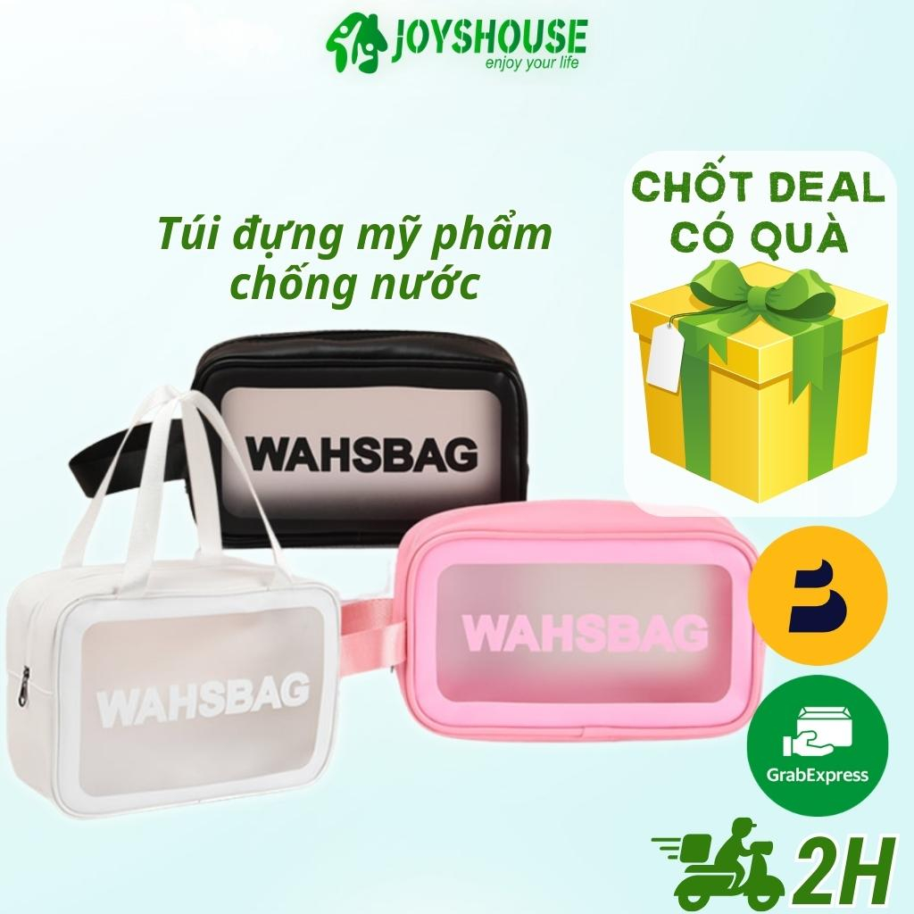 Túi đựng mỹ phẩm trang điểm chống nước bằng da PU có 1 ngăn và khóa kéo dùng đựng mĩ phẩm du lịch hoặc tại nhà