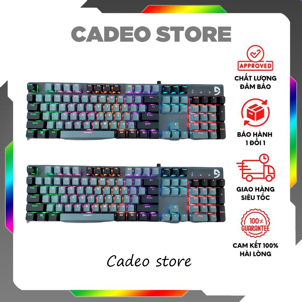 Bàn Phím CƠ Cao Cấp Fuhlen K1 LED 20 Chế Độ Cực Đẹp, Trục Cơ BLUE SWITCH bảo hành 12 tháng