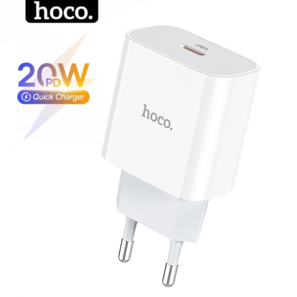 Củ sạc nhanh 20w chính hãng HOCO - Bộ sạc type c tiêu chuẩn pd20w dùng cho iphone samsung xiaomi -TECHHIGH