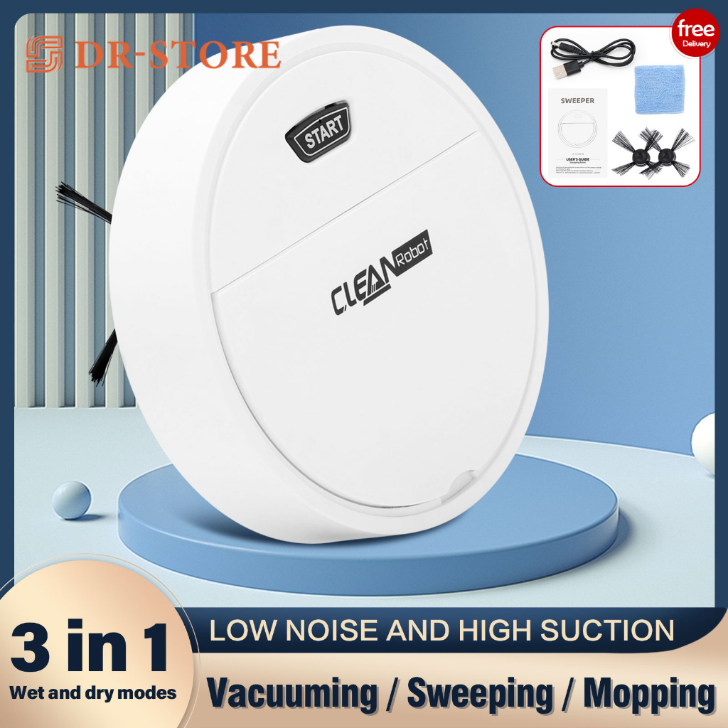 Robot hút bụi lau nhà đa năng ba trong một,máy hút bụi lau nhà-Cảm biến cảm ứng mới nhất Chống va chạm
