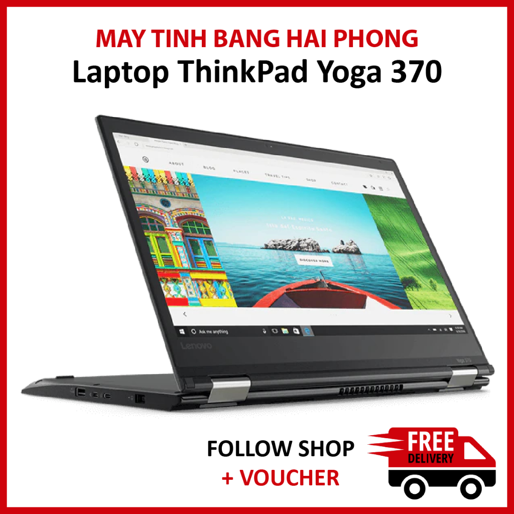 Laptop 2in1 Lenovo Yoga Thinkpad 370 ram 8GB ổ SSD 256GB chip intel Core i5-7300U kèm bút cảm ứng chuyên văn phòng
