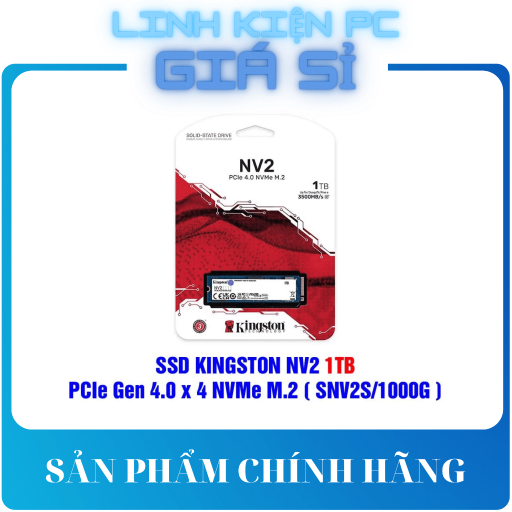 Ổ cứng SSD Kingston NV2 1TB PCIe Gen4x4 NVMe M.2