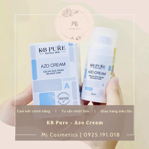 KB Pure Azo Cream Kem tái tạo, cân bằng giảm mụn sưng