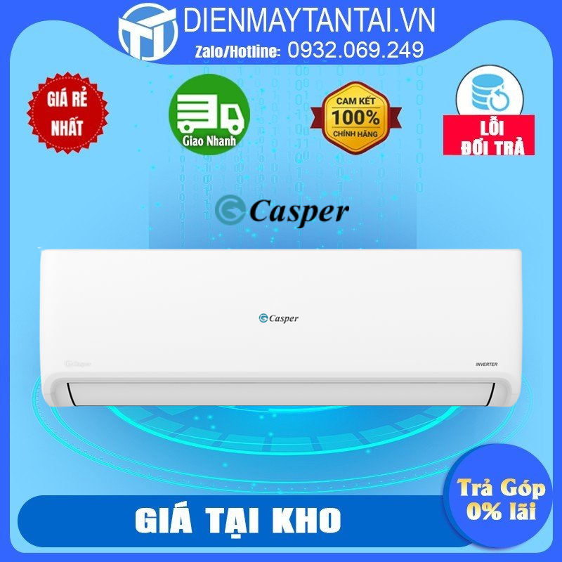GC-09IS35 - Máy Lạnh Casper Inverter 1.0HP GC-09IS35 - Tự động cảm biến nhiệt độ phòng, giao hàng miễn phí