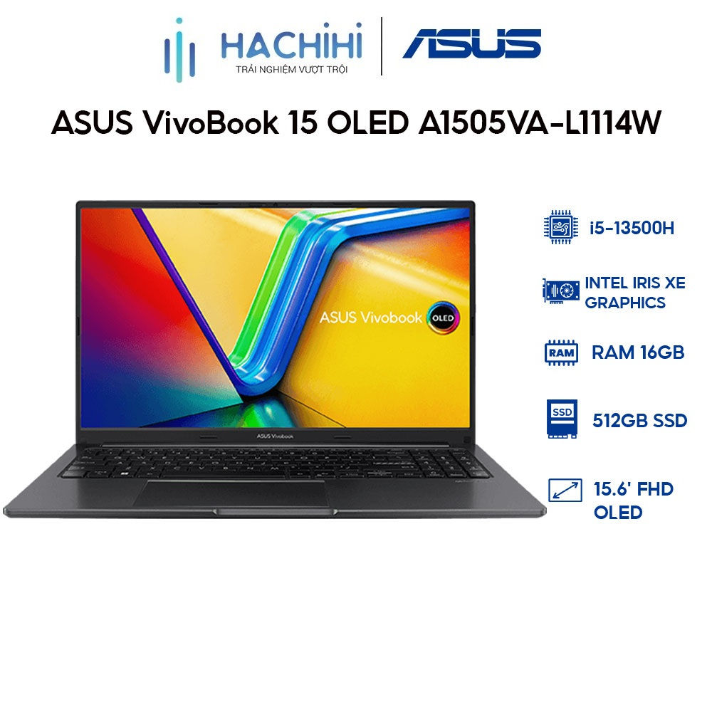 Laptop ASUS VivoBook 15 OLED A1505VA-L1114W i5-13500H | 16GB | 512GB | 15.6' FHD OLED