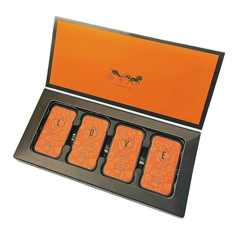 Set 4 Hộp Nước Hoa Khô Dùng Cho Nam Nữ Nước Hoa Sáp Nhỏ Gọn Tiện Lợi Lưu Hương Lâu