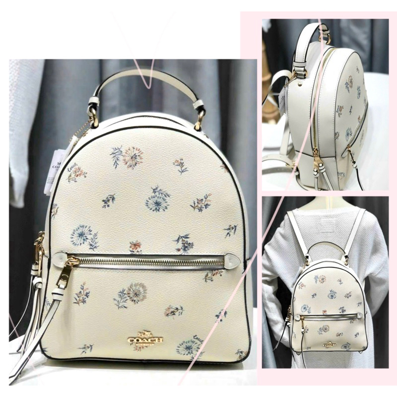 -Balo form vuông siêu  Coaz Jordyn backpack--tone trắng xinh xắn