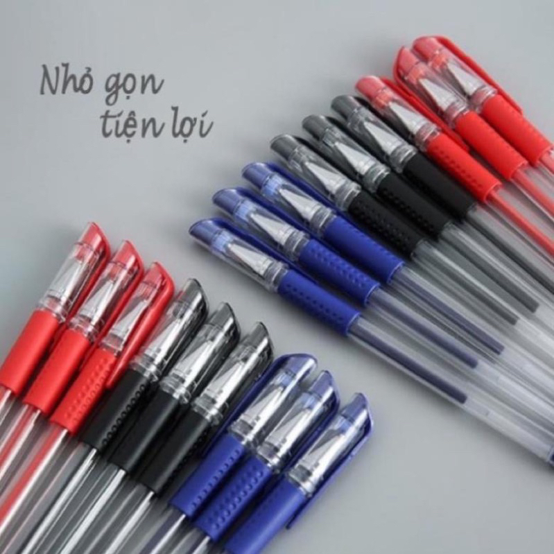 Bút Bi Nước 4 Màu Xanh, Đen, Đỏ, Tím - Bút Bi Văn Phòng