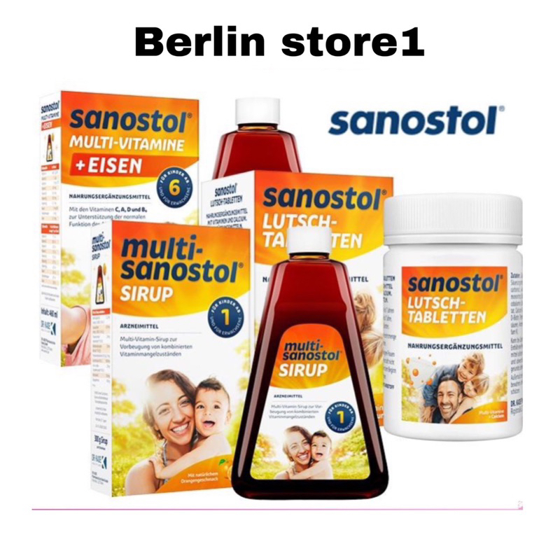 Vitamin tăng sức đề kháng, ăn ngon cho bé Sanostol số 1,3,6 và Kẹo ngậm Sanostol của Đức