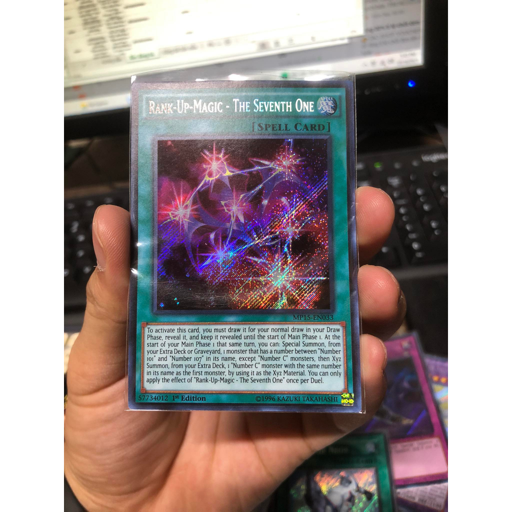Thẻ bài Yugioh OCG chính hãng "Rank-Up-Magic - The Seventh One"