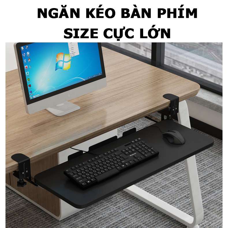 Giá Để Bàn Phím Máy Tính; Giá Đỡ Ngăn Kéo Dưới Bàn Làm Việc; Kệ Mở Rộng Bàn Phím; Kệ Để Đồ Bàn Học Kẹp Bàn