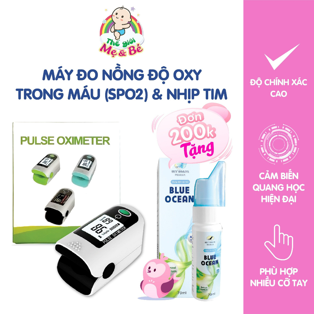 Máy đo nồng độ oxy trong máu , đo nhịp tim LK88/Tanaka X1805 - Chính xác, dễ sử dụng - Kèm pin