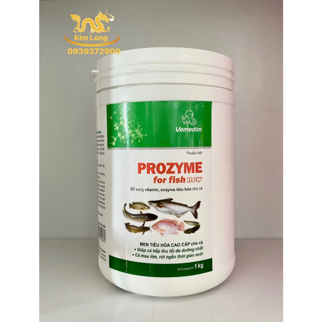 PROZYME for fish New Men Tiêu Hóa Cao Cấp, Bổ Sung Vitamin, Enzyme Tiêu Hóa Cho Cá