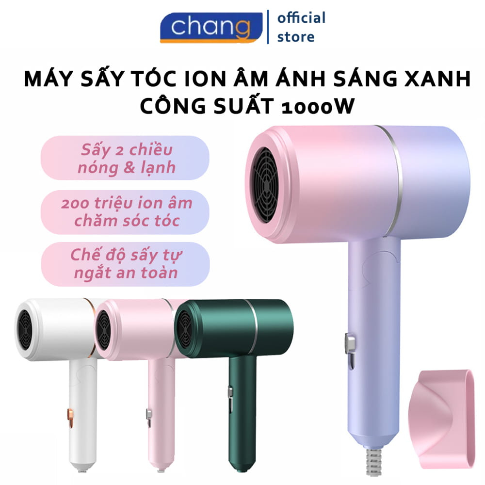 Máy Sấy Tóc Mini Gấp Gọn 2 Chiều Nóng Lạnh, Công Suất Lớn 2200W, 3 Chế Độ Chăm Sóc Và Tạo Kiểu Chuẩn Salon