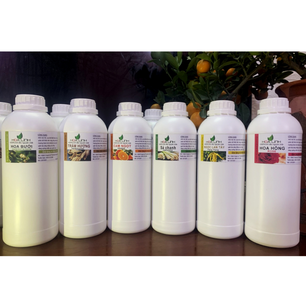GIÁ SỈ - 1 LÍT TINH DẦU XỊN 100% NGUYÊN CHẤT : SẢ CHANH - QUẾ - BẠC HÀ - HOA HỒNG - CAFE- OẢI HƯƠNG.....