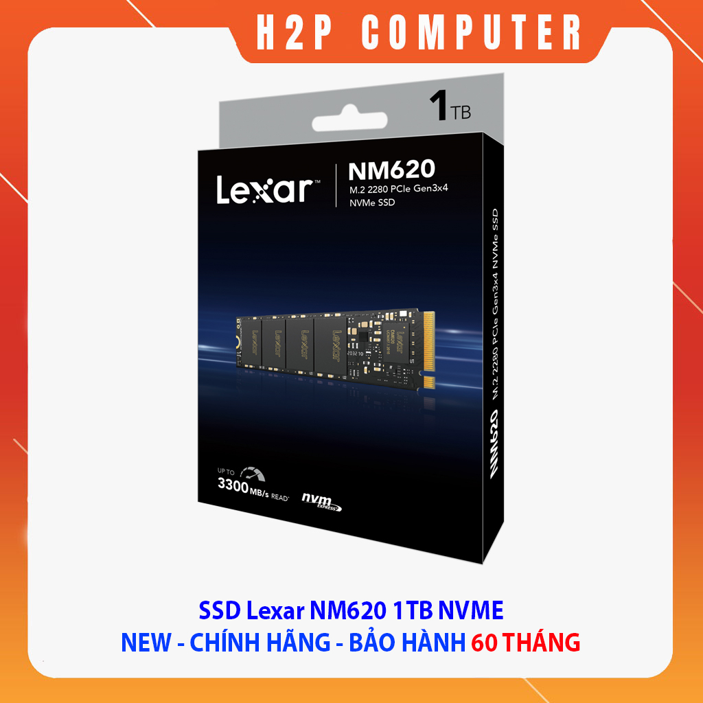 Ổ cứng SSD Lexar NM620 1TB NM620 NVME New - Chính hãng - BH 60 Tháng