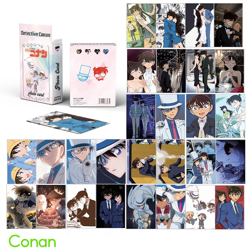 Set 50 lomo card Hologram-Thẻ bài CONAN