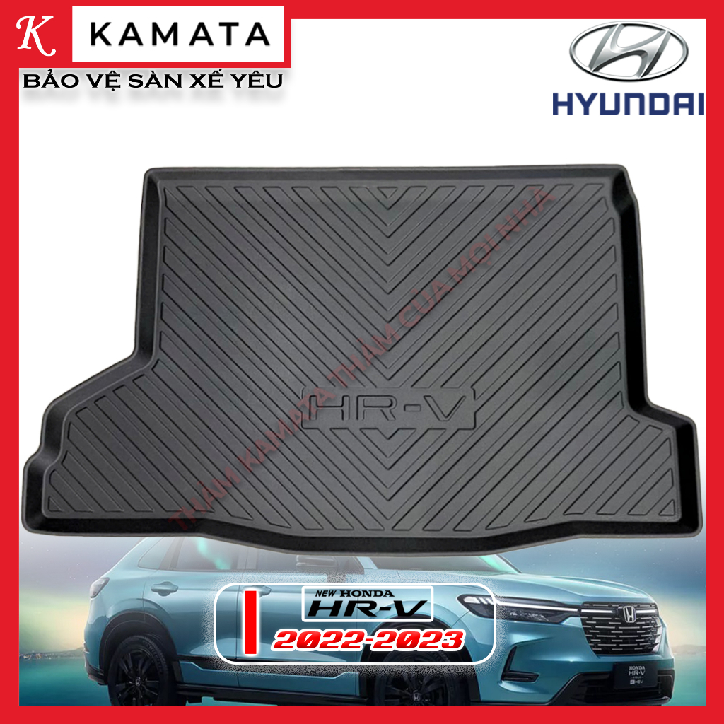 Thảm lót cốp xe ô tô Honda Hrv 2020 - 2023 chất liệu TPV cao cấp mới nhất