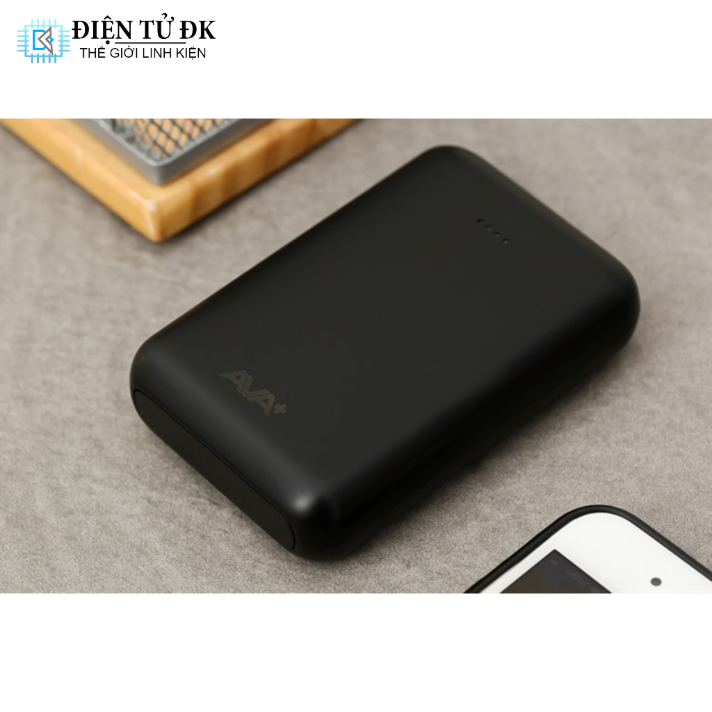 Pin sạc dự phòng 15W Polymer 10000mAh Type C AVA+ DS2107 Đen, Trắng