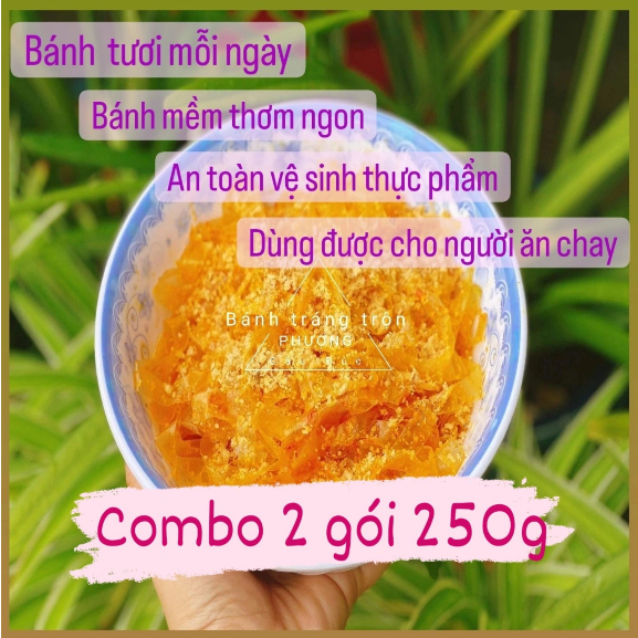 Combo 2 gói 250g - Bánh Tráng Trộn PHƯỢNG Cầu Đúc Chính Gốc LONG AN
