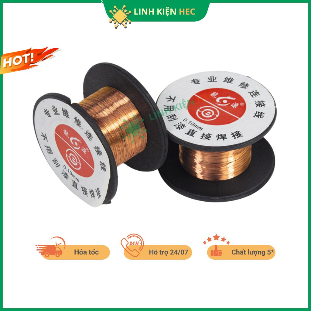 Dây câu mạch nối mạch 1 lõi nhỏ 0.1mm đảm bảo chất lượng linh kiện hec.