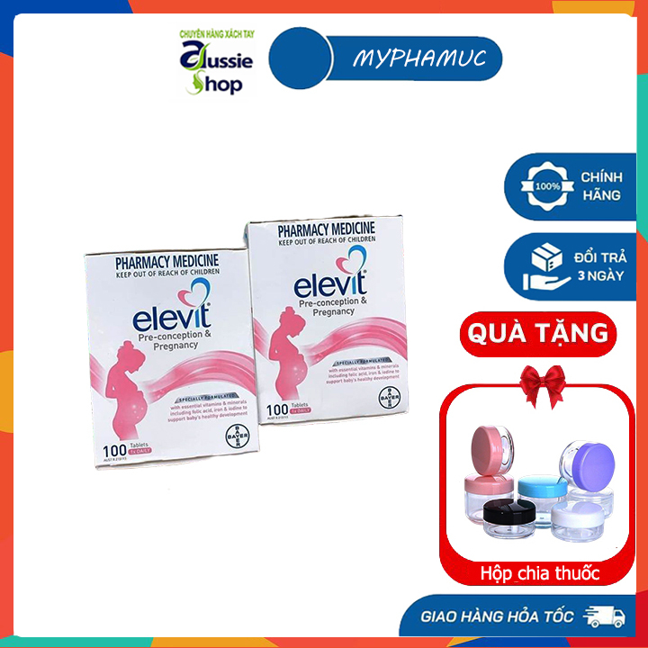 Vitamin tổng hợp Elevit cho bà bầu của Úc - 100 viên