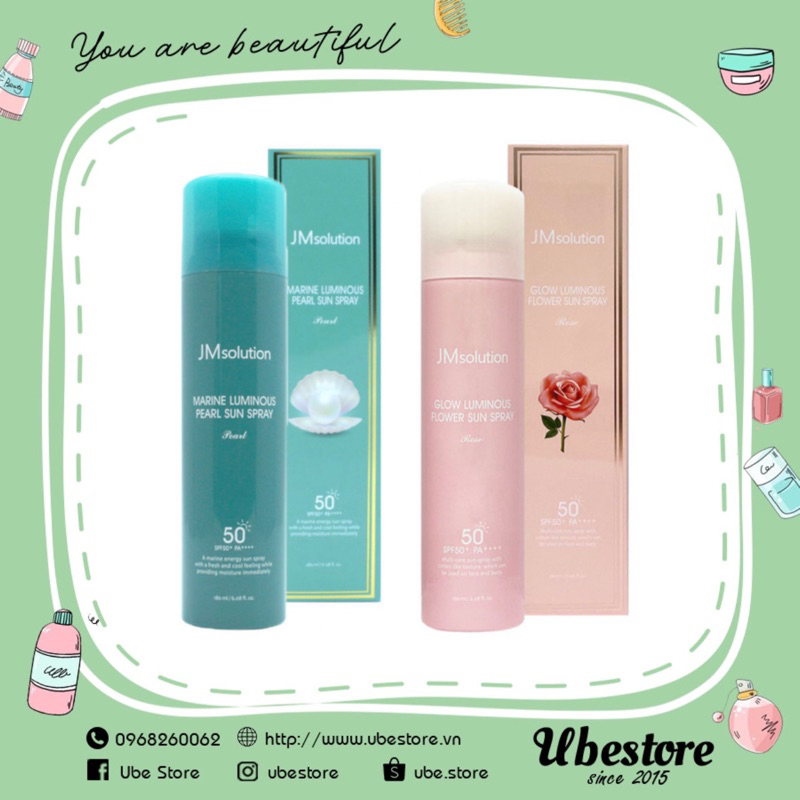XỊT CHỐNG NẮNG JM SOLUTION 180ML