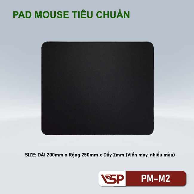 Miếng Lót Chuột Tiêu Chuẩn PM-M2 Viền Màu 25cm x 20cm x 2mm