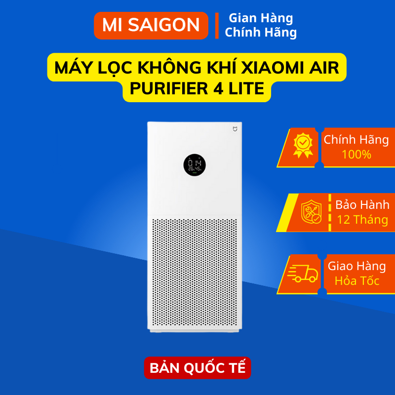 Máy lọc không khí Xiaomi Air Purifier 4 Lite - Bản Quốc Tế - Bảo Hành 12 Tháng