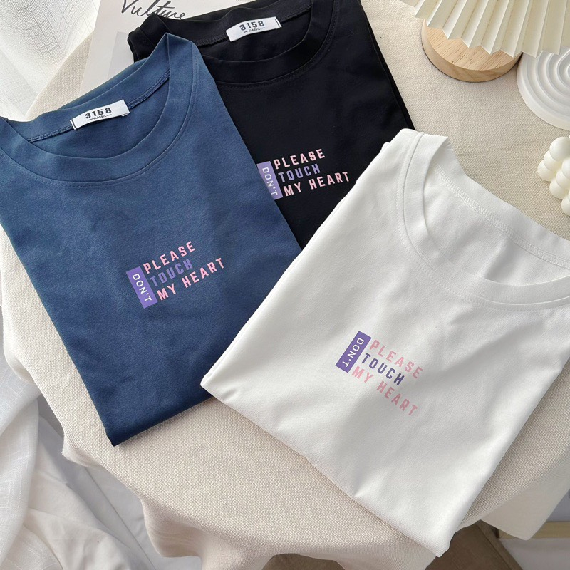 Áo thun phông nữ nam 3158 KONOVA form rộng dấu quần unisex in chữ chất liệu cotton khô loại 1 thoáng mát