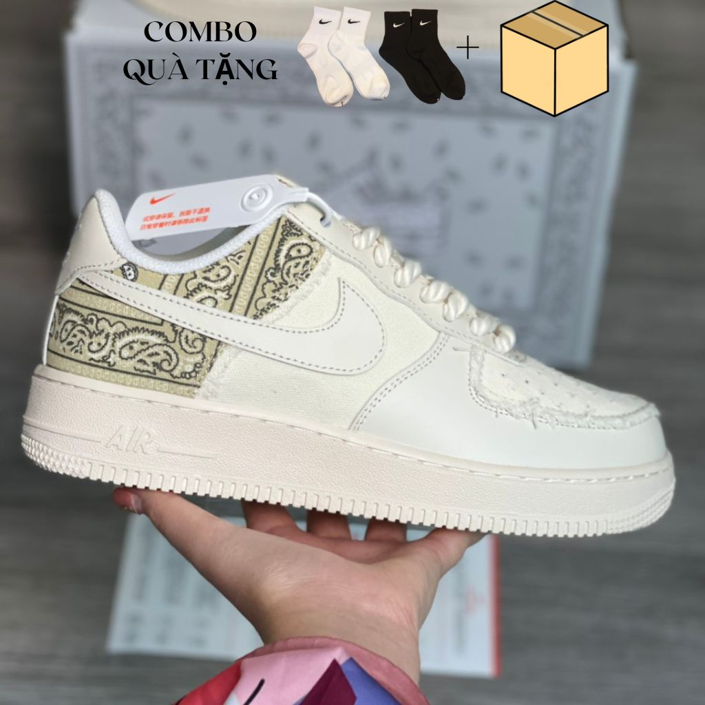 Giày_nike air force 1 low tu bigbang, giầy af1 dây thừng, giày thể thao sneaker nam nữ cao cấp đầy đủ phụ kiện full size