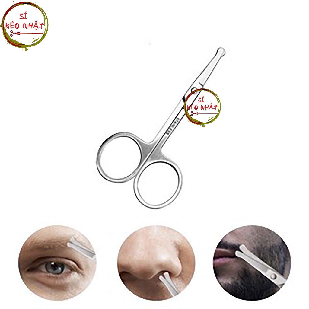 Kéo tỉa lông mũi đầu tròn bảo vệ an toàn cho mũi