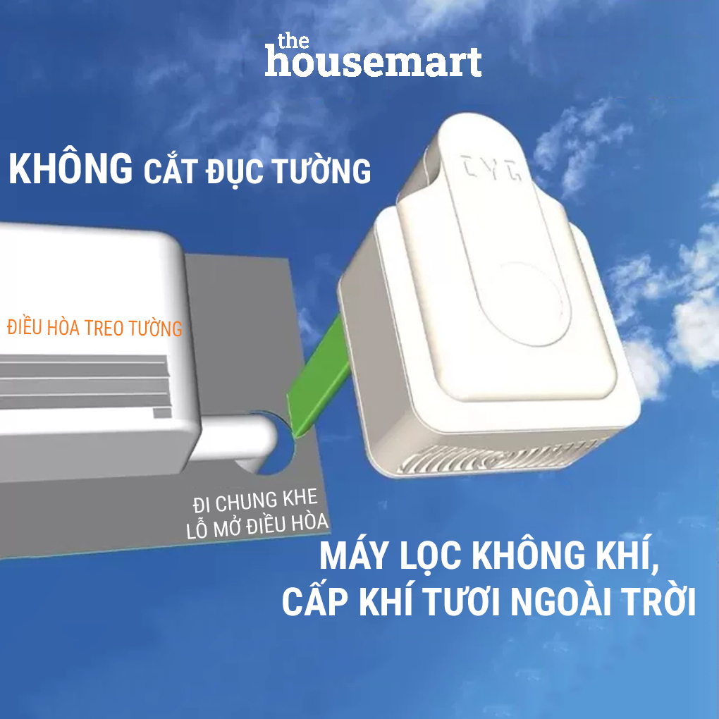 Máy lọc không khí, cấp gió tươi, máy cấp khí tươi gắn tường  VAFOFA - FAP101