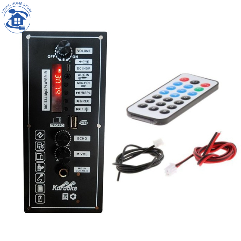 Bộ khuếch đại Bluetooth 5.0 Untuk 8-12 Inci Loa AC 220V 12V 24V Bộ khuếch đại
