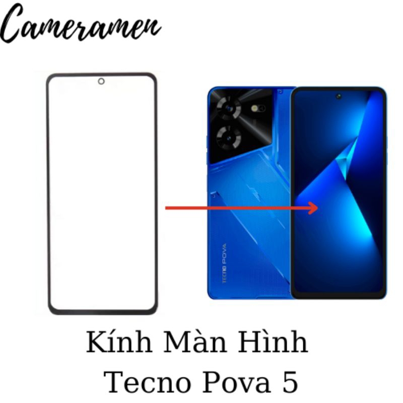Kính Ép / Kính Màn Hình Tecno Pova 5