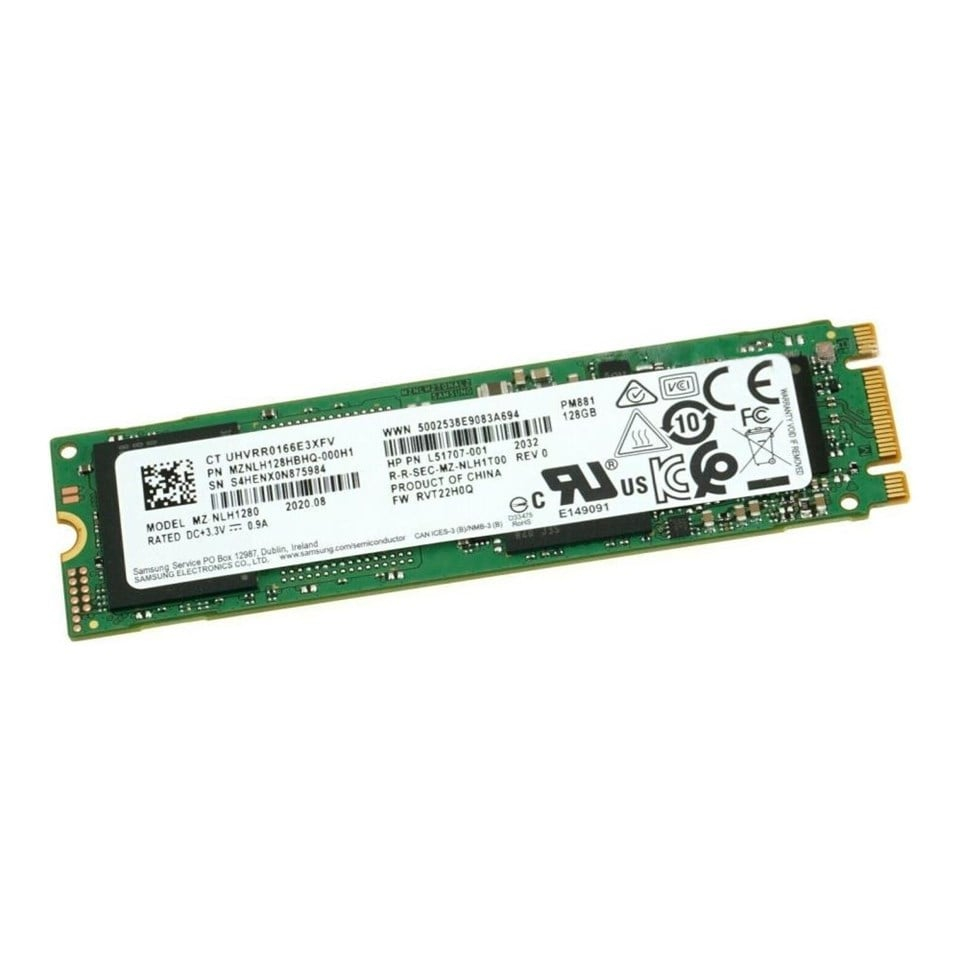 Ổ cứng SSD M2-SATA 128GB Samsung PM881 2280 tháo máy 100% sức khỏe