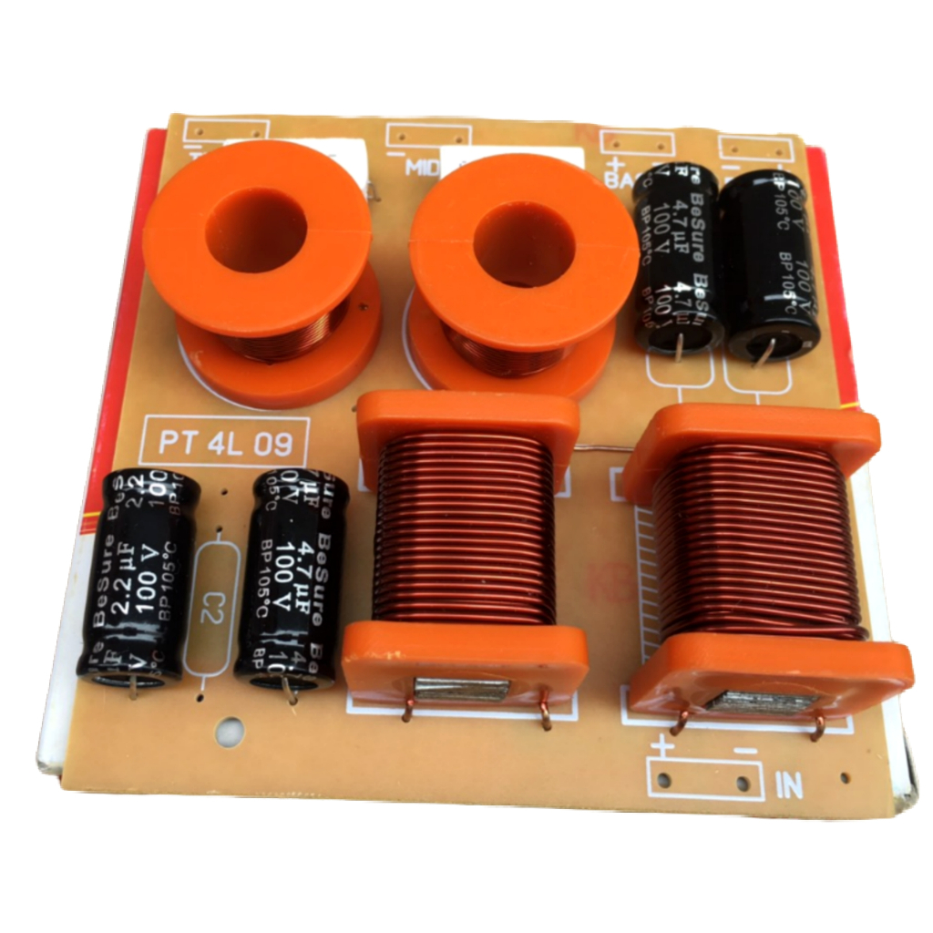 PHÂN TẦN 4 LOA  TG - 2 BASS 1 MID 1 TREBLE - GIÁ 1 MẠCH