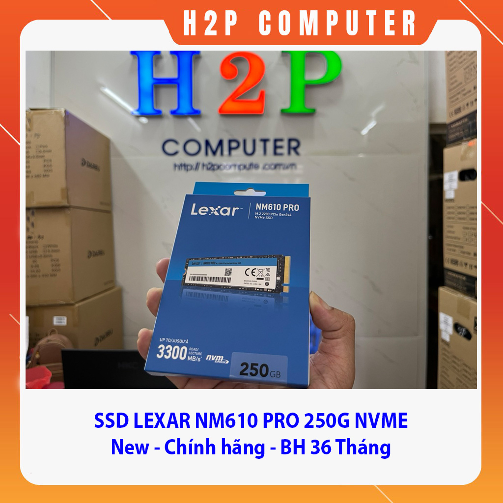 Ổ Cứng SSD Lexar NM610 Pro 250G NVME - New - Chính Hãng - BH 36 Tháng