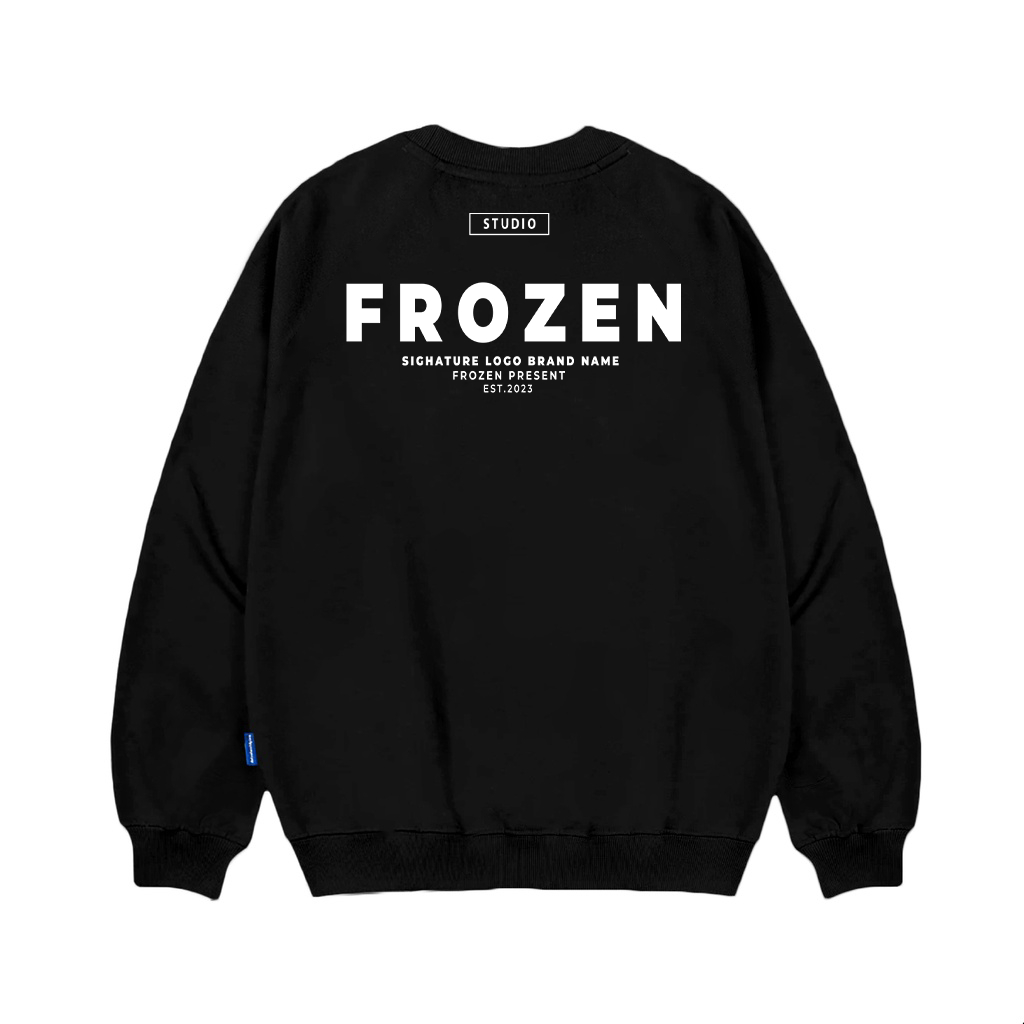 Áo Sweater Frozen Logo Nỉ Chân Cua lót lông Cotton 100% Unisex Local Brand