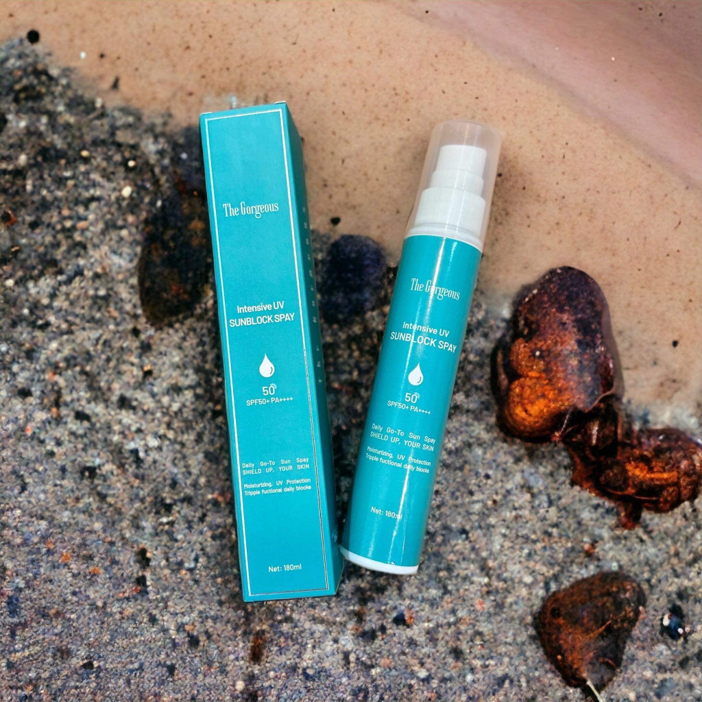 Xịt chống nắng body Múi Xù Gorgeous, chống nắng body bảo vệ da dưới tia UV, dưỡng ẩm và chống lão hóa 180ml
