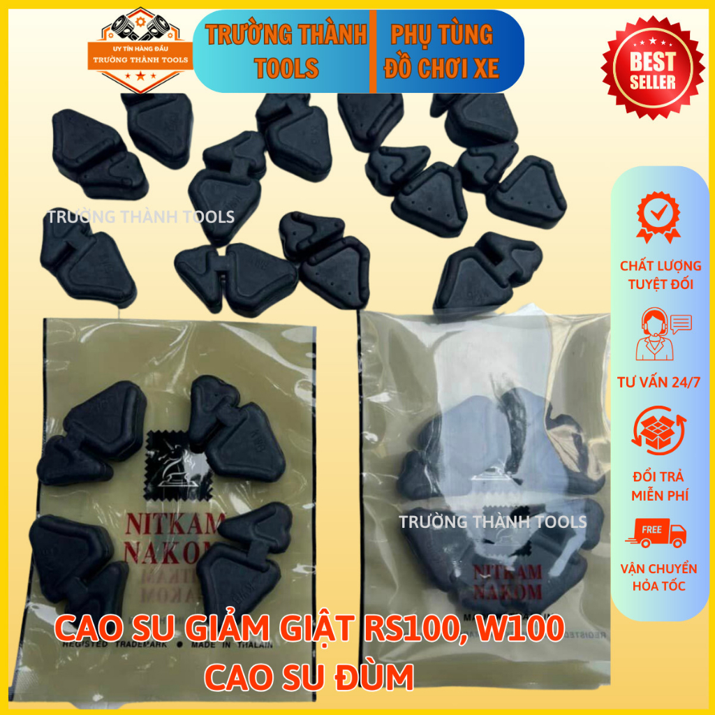 Cao su giảm giật,Cao su đùm cho xe máy Honda và Yamaha hàng Thái- TRƯỜNG THÀNH TOOLS