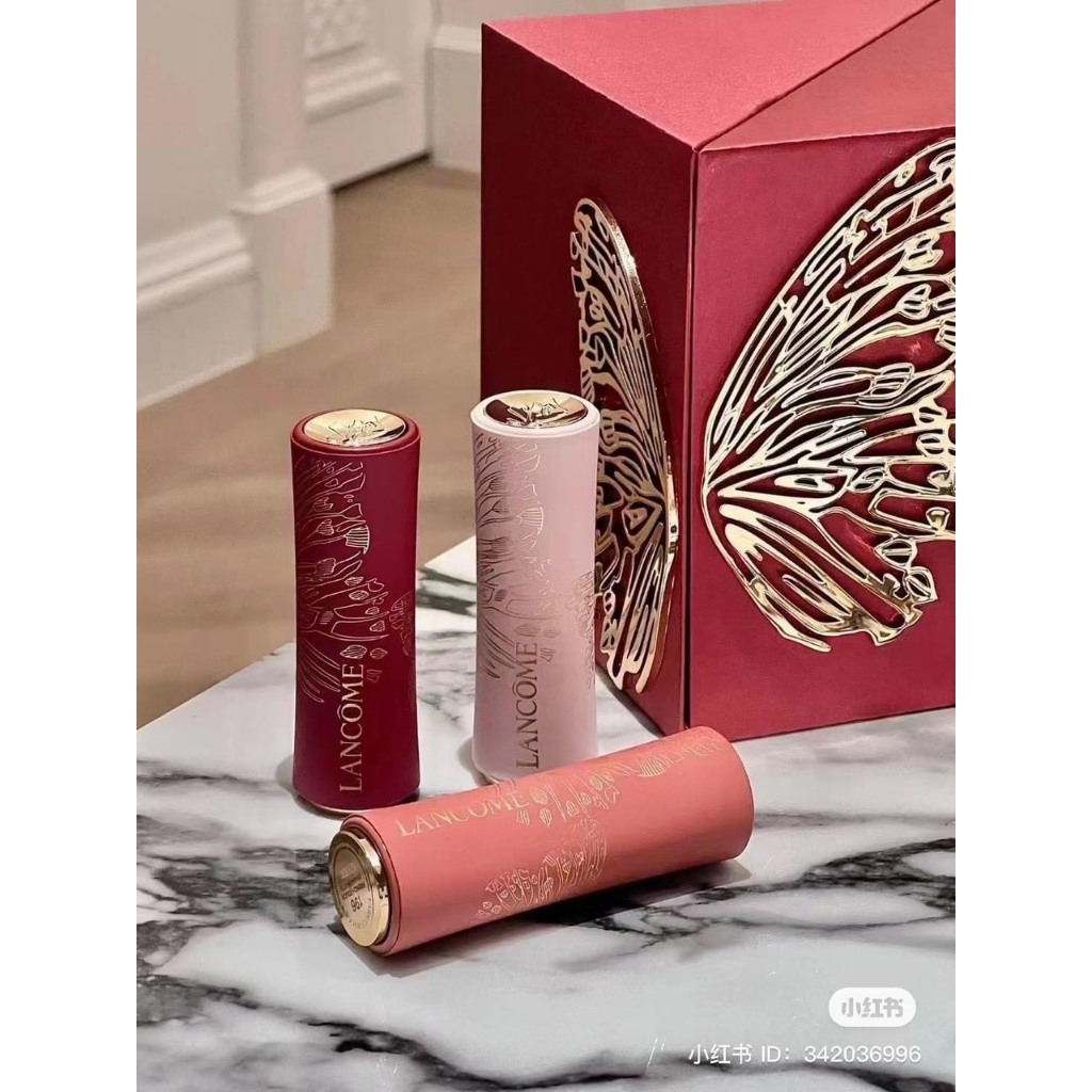 Lancome 2023 Tanabata butterfly small,Son Lì Cao Cấp Lancome L'Absolu Rouge 2022, Son Lancome bản drama limited 3.4g