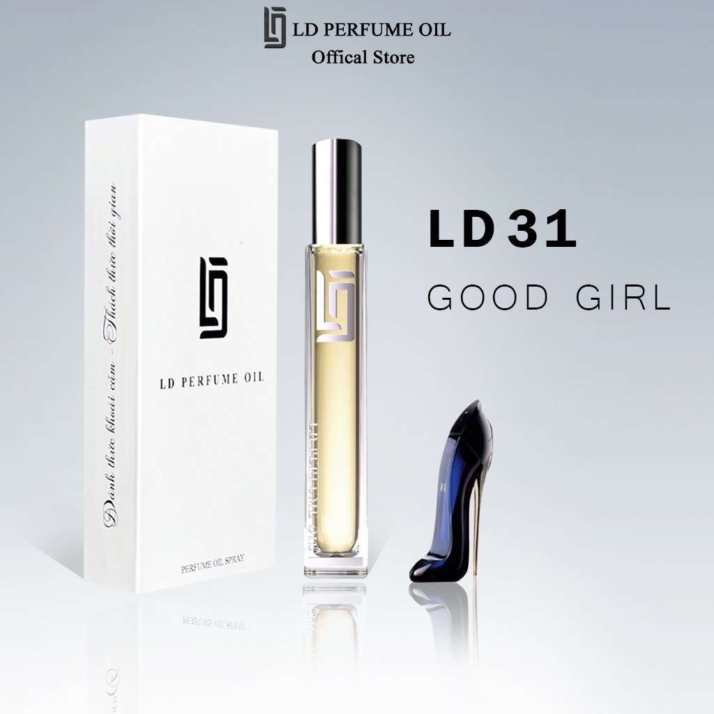 Nước Hoa Nữ LD Perfume OIL Hương Good Girl , Tinh Dầu Thơm Chai Mini 12ml Nữ Tính Sang Trọng LD31