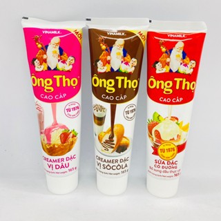 Tuýp sữa đặc Ông Thọ Vị Truyền Thống, Vị Dâu, Vị Socola 165GR.