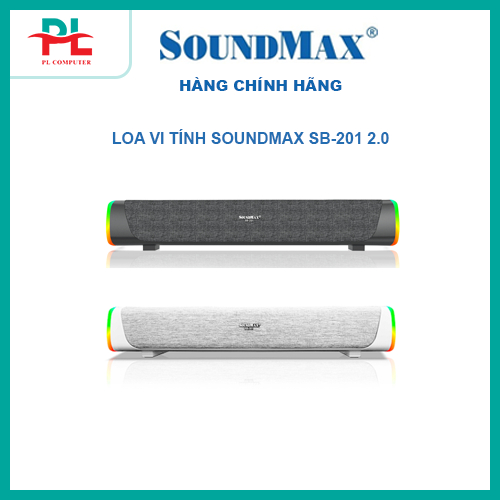 Loa Bluetooth SoundMax SB-201 Đen, Trắng - Hàng Chính Hãng