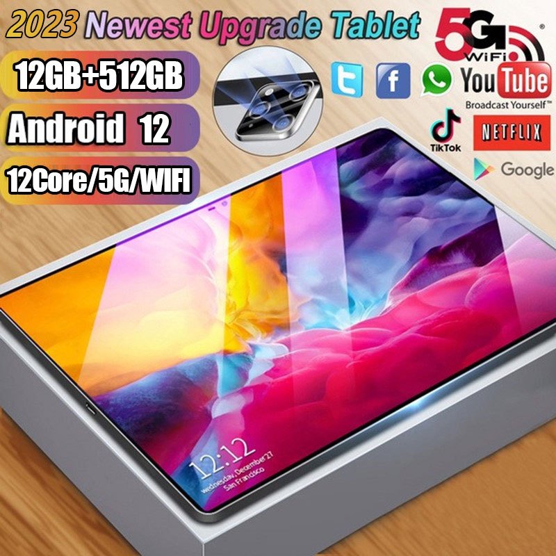 Máy tính bảng Pro11 10,8 inch 12 + 512GB 4K Toàn màn hình thẻ sim kép wifi / máy tính bảng sinh viên 5G