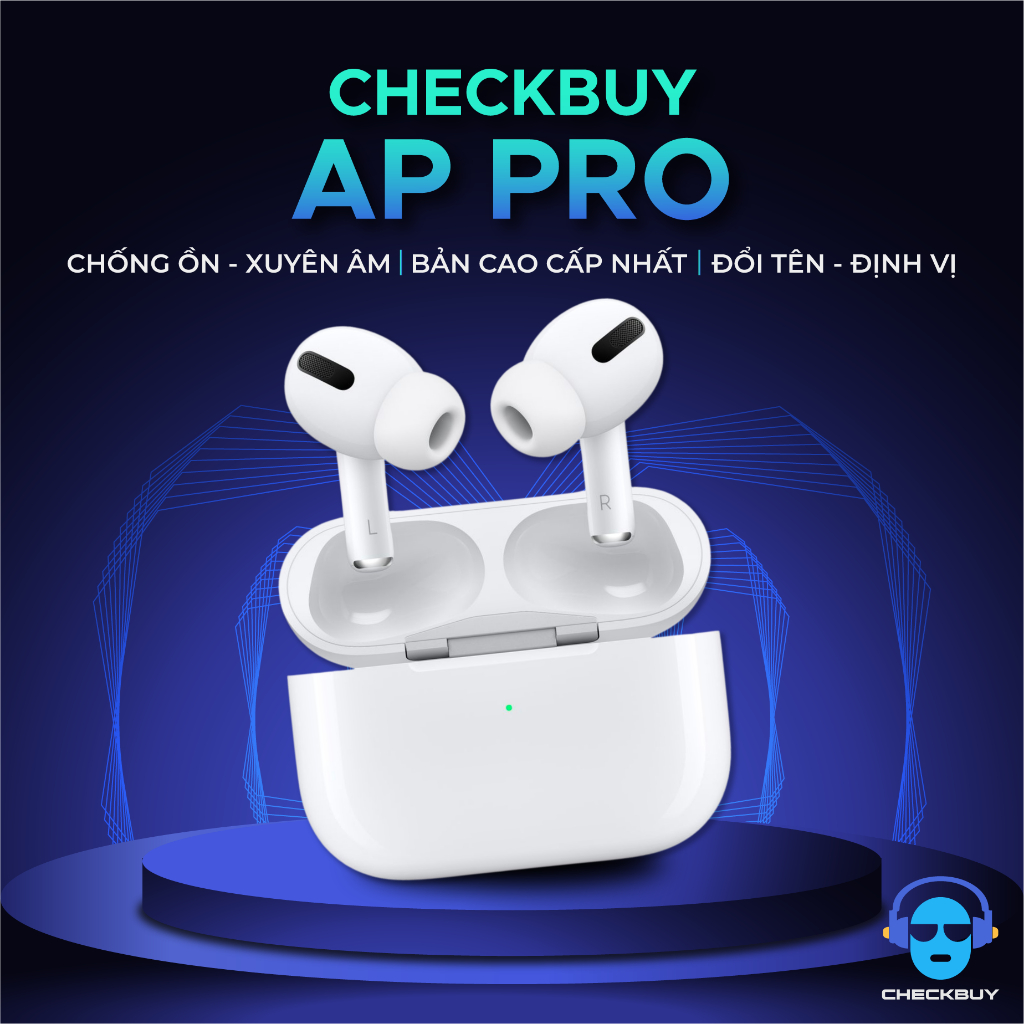 Tai Nghe Bluetooth AP Pro 2, AP Pro 1 Cao Cấp Pin 8h, Tai Nghe Hổ Vằn, Chống Ồn, Xuyên Âm, Âm Thanh Không Gian, Có Mic