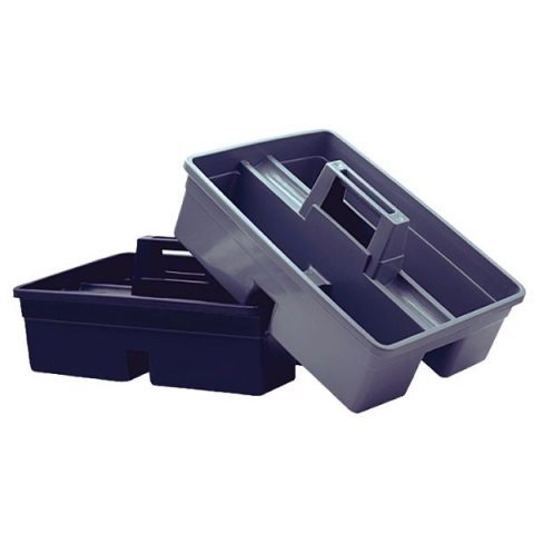 Khay đựng dụng cụ vệ sinh, đựng đồ dùng lau kính bằng nhựa _ thiết kế chia ngăn và có tay cầm